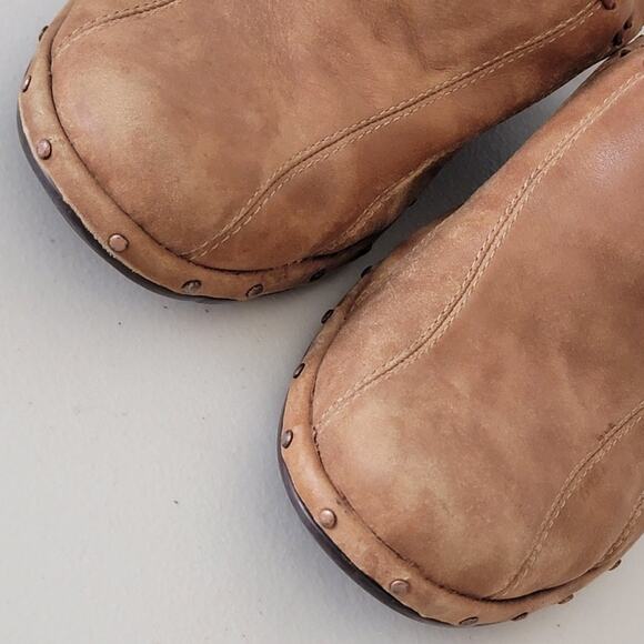 Sofft Leather Clog Wide Mule Camel Color Womans Size 8.5 Slip On - Picture 9 of 12